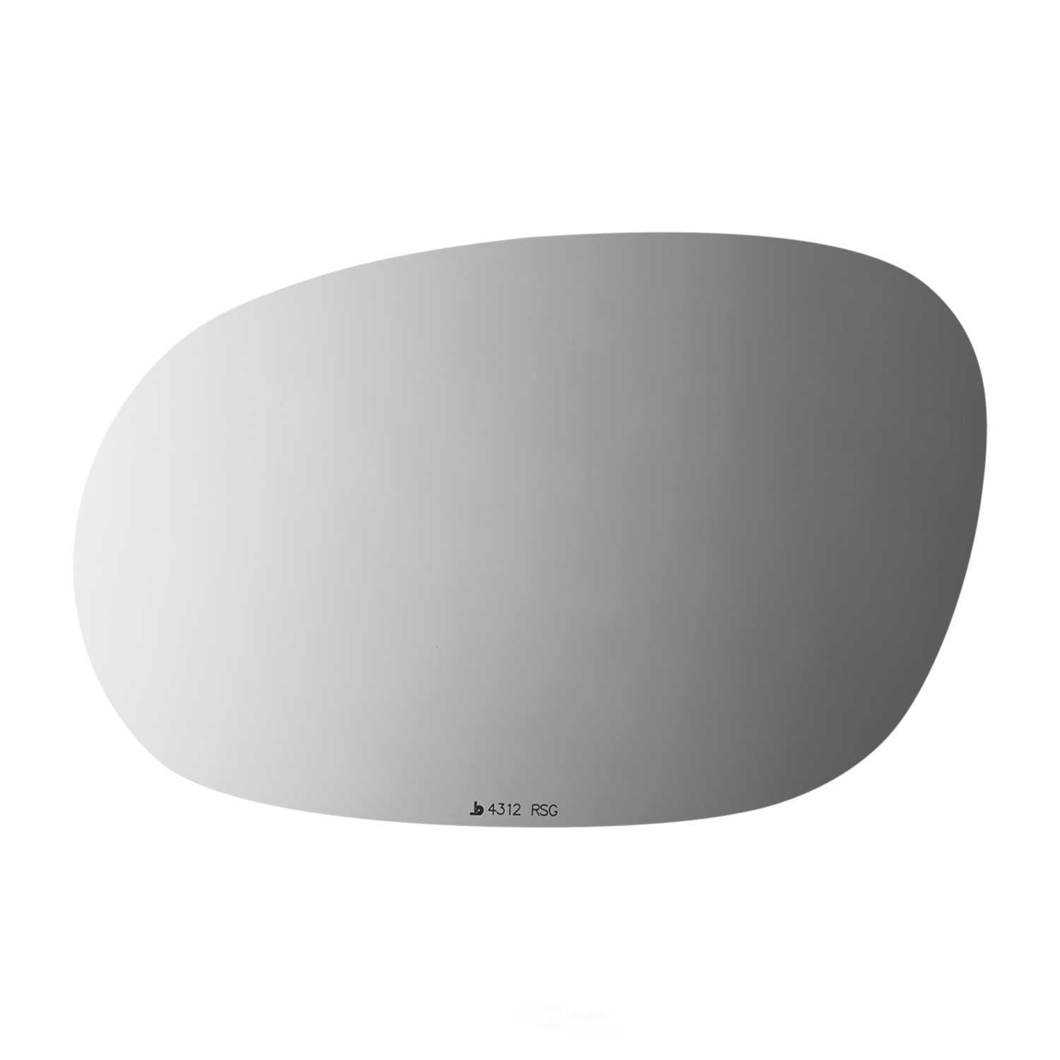 Burco Side View Mirror Replacement Glass with Motor Mount Plate - Clear Glass - 4312RSG