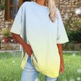 thumbnail image 5 of 2025 Oversized T Shirts Women's Plus Size Tees Casual Half Sleeve V Neck Shirt Summer Loose Comfy Basic Tunic Tops, 5 of 7