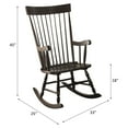 thumbnail image 4 of ACME Arlo Wooden Arm Rocking Chair in Black, 4 of 4