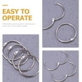 thumbnail image 4 of IFANLANDOR 10Pcs Binder Rings Small Silver Nickel-Plated Steel Document Classification Items, 4 of 7