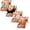 Black 1PC & Orange 1PC & Light Pink 1PC & Army Green 1PC, variant on FhsagQ 4PCS Women's Bras for Older Women Full Support Women's Thin Solid Color Comfortable Breathable Push up Bra with Underwire Triple Bra Size 90C