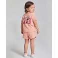 thumbnail image 5 of Disney Minnie Mouse Girls Mesh Button Down Shirt and Shorts Set (Peach, 6X), 5 of 5