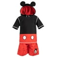 thumbnail image 5 of Disney Mickey Mouse Toddler Boys Pullover Rash Guard and Swim Trunks Outfit Set Infant to Toddler, 5 of 5