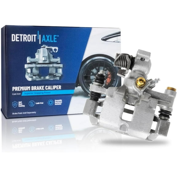 Detroit Axle - Rear Left Brake Caliper for Buick LeSabre Park Avenue Riviera Pontiac Bonneville Cadillac DeVille Aurora, Driver Side Disc Brake Caliper with Bracket Replacement