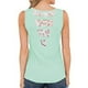 thumbnail image 4 of Camiseta Mujer Sin Mangas Tank Top Pocket Camiseta De Algodón, Encaje, Azul Claro, M tholdsy AP001700-12, 4 of 5