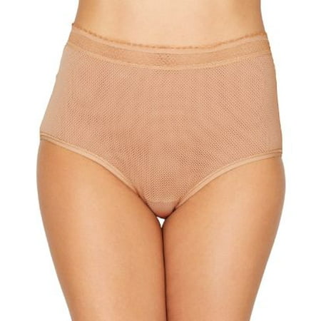 

Women s Warner s RS4901P Breathe Freely Brief Panty With Lace (Toasted Almond 2X)