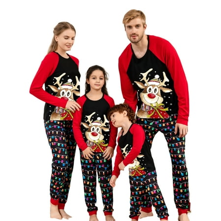 

Gwiyeopda Family Christmas Pajamas Matching Sets Xmas Pjs Holiday Home Xmas Sleepwear Set