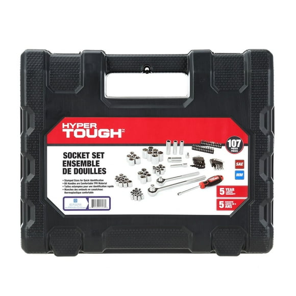 Hyper Tough 107PIECE SOCKET SET