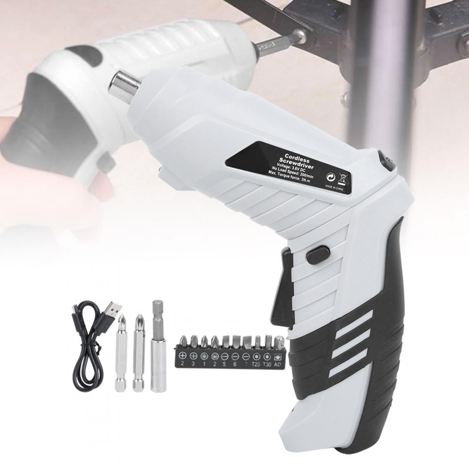 Cergrey Electric Drill Matkap Cordless Electric Screwdriver Drill Kit ‑Ion Rechargeable Screw LED Home Taladro Inalambrico