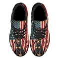 thumbnail image 2 of Rottweiler American flag Shoes Sneakers Black Size 9.5, 2 of 7