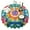Colorful Tie Dye-1, variant on Colorful Rainbow Tie Dye Spiral Pattern Round Tablecloth 60"x60",Wrinkle Wipeable Table Cloth for Kitchen Dining Room Picnic Patio Party