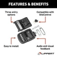thumbnail image 2 of Lippert Components Entry Door Lock 2022114114 Paddle Type; With Dead Bolt; Keyless Entry Handle With Bluetooth Technology Via OneControl App/Keyed/Keypad; Fits Standard Latches; Left Hand; Black, 2 of 6