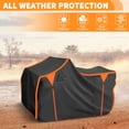 thumbnail image 3 of ATV Cover for Kawasaki Brute Force 750 Waterproof 4 Wheelers Quad Cover Outdoor Sun Rain Storage Protection 210D-PU Black, Orange 86.61x46.46x48.03in, 3 of 6