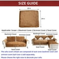 thumbnail image 3 of Couch Cover Sectional Couch Covers Non Slip Sofa Covers Washable for 3 Cushion Couch L Shaped Couch Protector Sofa Slipcovers for Kids Dogs Pets,Chenille,Camel,28''x70''(Only 1 Piece), 3 of 7