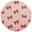 Red Bows and Polka Dots, variant on 15 Inch Round Grid Plate Mats Heat Non-Slip Resistant PVC Placemats for Kitchen Dining Table Decor Red Bows and Polka Dots 1PCS