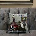 thumbnail image 3 of Amrita Sen Designs CAPL1000BrCDS-BL-28x28 28 x 28 in. Empress Hall Broadcloth Indoor & Outdoor Blown & Closed Pillow - Grey, Blue & White, 3 of 5