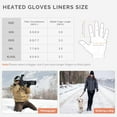 thumbnail image 3 of Heated Glove Liners for Men Women, Rechargeable Battery Electric Savior Heated Gloves, Winter Warm Glove Liners for Arthritis Raynaud, Thin Gloves Riding Ski Snowboarding Hiking Cycling Hand Warmers, 3 of 9