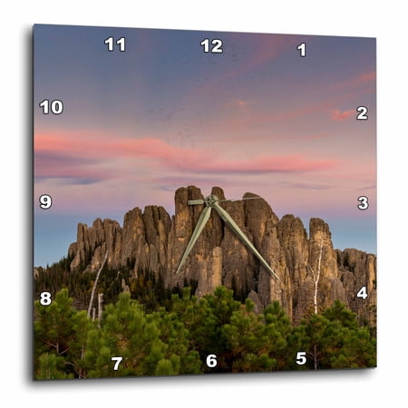 3drose, Cathedral Spires, Custer State Park, Black Hills, South Dakota., 10x10 Wall Clock