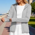 thumbnail image 3 of Aihuaihua Women's UPF 50+ Sun Protection Hoodie Jacket Long Sleeve Athletic Running Full Zip Workout Jacket with Pockets, 3 of 4