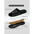 thumbnail image 4 of DL Adjustable Mens Slippers Memory Foam Open Toe House Slippers, 4 of 7