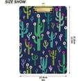thumbnail image 2 of FMSHPON Cactus Dark Blue Clipboard Hardboard Wood Nursing Clip Board and Pull for Standard A4 Letter 13x9 inches, 2 of 5