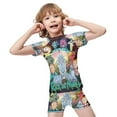 thumbnail image 2 of Rick And Morty Boys 2-Piece Swimsuit Set, Short Sleeve Rash Guard & Swim Trunks, 2 of 7