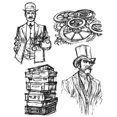 thumbnail image 2 of Tim Holtz Cling Stamps 7"X8.5"-Time Travelers, 2 of 2