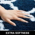 thumbnail image 2 of Olanly Luxury Bathroom Rug Mat, Soft and Absorbent Microfiber Bath Rugs, Non-Slip Shaggy Bath Carpet, Machine Wash Dry, Bath Mats for Bathroom Floor, Tub and Shower, 16x24, Navy Navy 16" x 24", 2 of 7