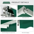 thumbnail image 6 of Outsunny 8' x 7' Patio Retractable Awning Manual Exterior Sun Shade Deck Window Cover, 6 of 9