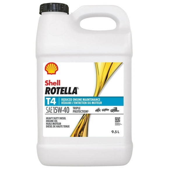 Shell Rotella T4 15W40 Diesel Engine Oil 9.5L Jug, Rotella T4 15W40 9.5L