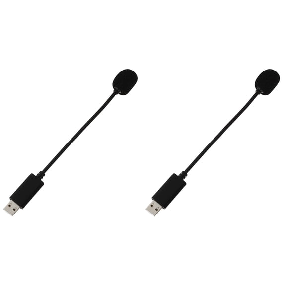 2 Pieces USB Microphone Handheld Mini Microphones Condenser Computer Recording Pc Desk Meeting