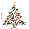 thumbnail image 3 of Hummingbird Christmas Ornament, Colorful Stack Hummingbird Home Decor, 2D Acrylic Hummingbird Christmas Tree Ornament, Winter Hummingbird Stacking Tree Ornamen, for Hummingbird Lover, 3 of 9