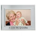 thumbnail image 2 of Lawrence Frames Brushed Metal 4x6 I Love Grandma Picture Frame - Sentiments Collection 506564, 2 of 2