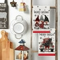 thumbnail image 2 of SOME THING Gnome Truck Merry Christmas Kitchen Towels Dish Towels, 18x26 Inch Holiday Xmas Tree Winter Decoration Hand Towels Set of 2, 2 of 6