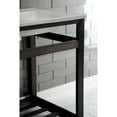 thumbnail image 2 of Kingston Brass VWP2522W8A5 Quadras 25" Ceramic Console Sink with Steel Base and Shelf (8-Inch, 3-Hole), White/Oil Rubbed Bronze, 2 of 7