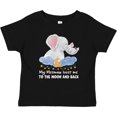 thumbnail image 3 of Inktastic My Meemaw Loves Me to the Moon and Back Elephant Family Boys or Girls Baby T-Shirt, 3 of 5
