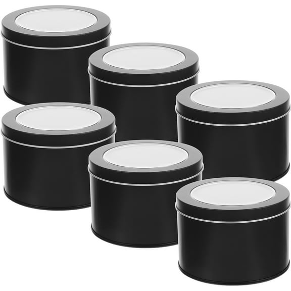 unbranded 6 Pcs Wall Planters for Indoor Plants Tinplate Material Travel 9X6cm Black