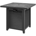 thumbnail image 1 of CoSoTower Square Gas Fire Pit Table, Smokeless Firepit with Cover, Black, 1 of 7