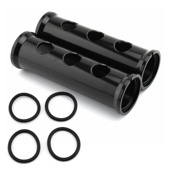 Motorcycle Front Fork Cover Aluminum Black 2Pcs for HARLEY XL883 1200 2000-2021