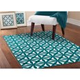 thumbnail image 6 of Mainstays Bright Eyed Suzy Polypropylene Teal/White Indoor Area Rug, 7'6" x 9'6", 6 of 6