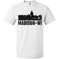 thumbnail image 3 of Inktastic Madison Skyline Grunge T-Shirt, 3 of 5