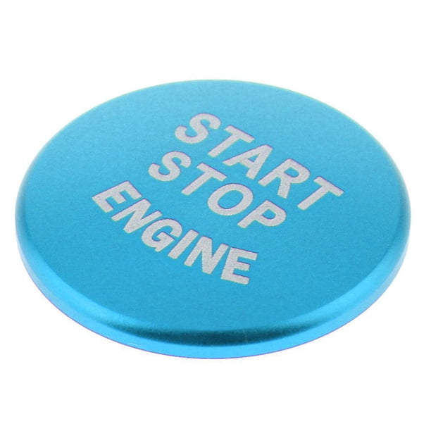 Cubierta de botón pulsador de motor Start Stop azul para F30 F20 F32 X1 F48 F45 kusrkot Cubierta del botón de arranque y parada del motor