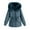 Blue, variant on Lindreshi Winter Coats for Women 2023 Trendy Womens Warm Long Sleeve Coat Hoodies Collar Jacket Slim Winter Outwear