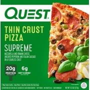 Quest Nutrition Thin Crust Protein Pizza, Flourless Crust, High Protein, Supreme, 13.3 oz