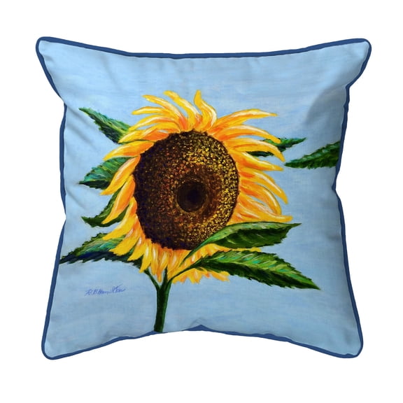 Betsy Drake Interiors Sleepy Sunflower Extra Large Zippered Pillow 20x24