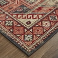 thumbnail image 3 of Feizy Nolan Transitional Southwestern, Red/Tan/Black, 12'10" x 15' Runner Easy Care Stain Resistant Fade Resistant Southwestern Bordered Floor Rug for Living room Bedroom, 3 of 8