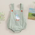 thumbnail image 4 of Douhoow Baby Girl Sleeveless Romper 0-12M Summer Duck Print Suspender Jumpsuit for Infant, 4 of 9