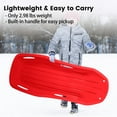 thumbnail image 4 of StarQualityBargain 2Pack Snow Sled with Handles and Ropes, Slippery Plastic Downhill Durable Snow Sled For Kids and Adults, Outdoor Fun, 48''x18'' - Red, 4 of 8