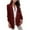 Wine, variant on Quinlirra Blazers for Women Women's Casual Lightweight Blazer Open Front Lapel Long Sleeve Jacket Suits Work Office Jackets Blazer For Daily/Work