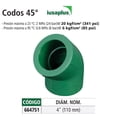 thumbnail image 2 of Codo de PPR, 45°, Iusaplus 110 mm, 2 of 3